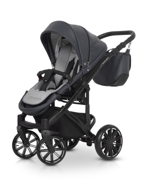 SIGMA RIKO 2w1 wózek głęboko-spacerowy - 01 Anthracite