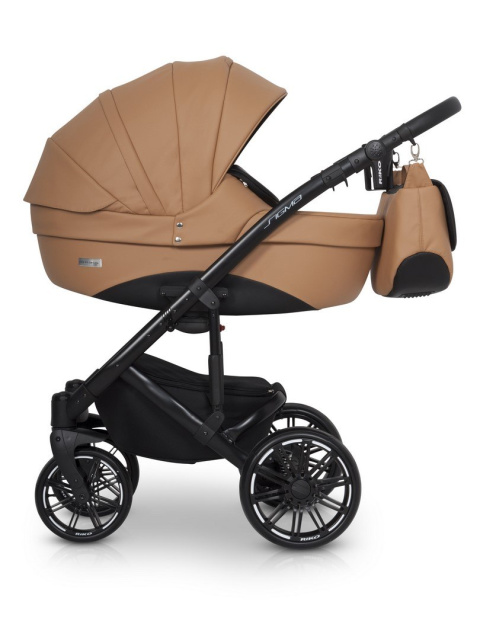 SIGMA RIKO 3w1 wózek głęboko-spacerowy + fotelik Cosmo od 40 do 87 cm - 03 Caramel