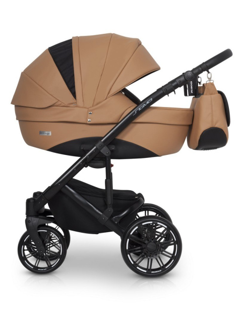 SIGMA RIKO 3w1 wózek głęboko-spacerowy + fotelik Cosmo od 40 do 87 cm - 03 Caramel