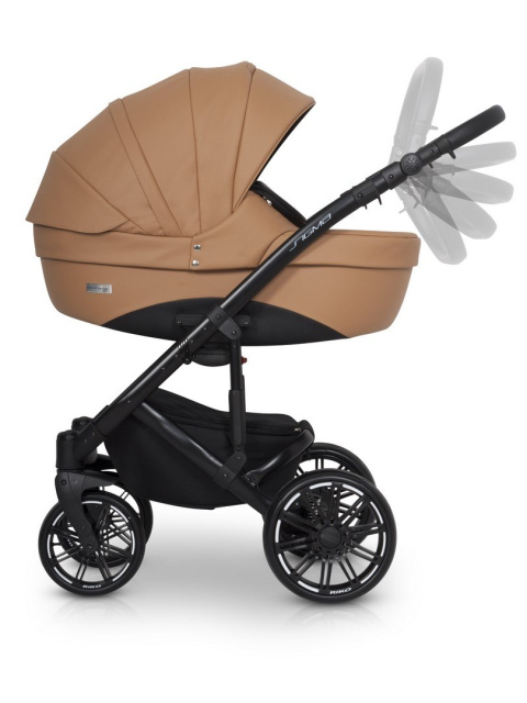 SIGMA RIKO 3w1 wózek głęboko-spacerowy + fotelik Cosmo od 40 do 87 cm - 03 Caramel