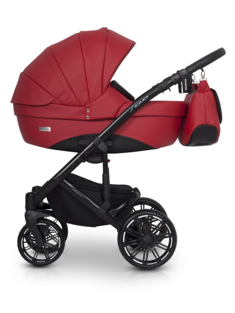 SIGMA RIKO 3w1 wózek głęboko-spacerowy + fotelik Cosmo od 40 do 87 cm - 06 Scarlet