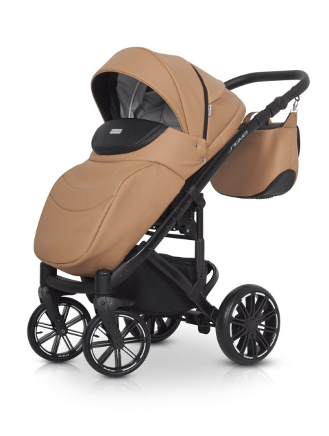 SIGMA RIKO 4w1 wózek głęboko-spacerowy + Fotelik Kite i Baza IsoFix - 03 Caramel