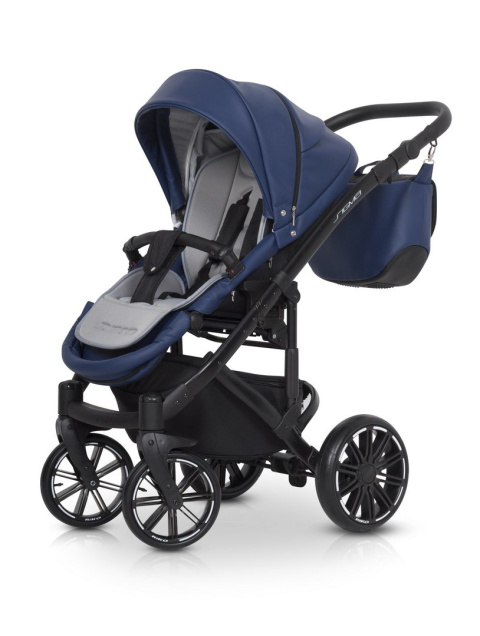 SIGMA RIKO 4w1 wózek głęboko-spacerowy + Fotelik Kite i Baza IsoFix - 07 Denim