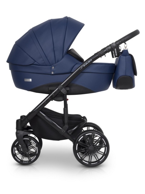 SIGMA RIKO 4w1 wózek głęboko-spacerowy + Fotelik Kite i Baza IsoFix - 07 Denim