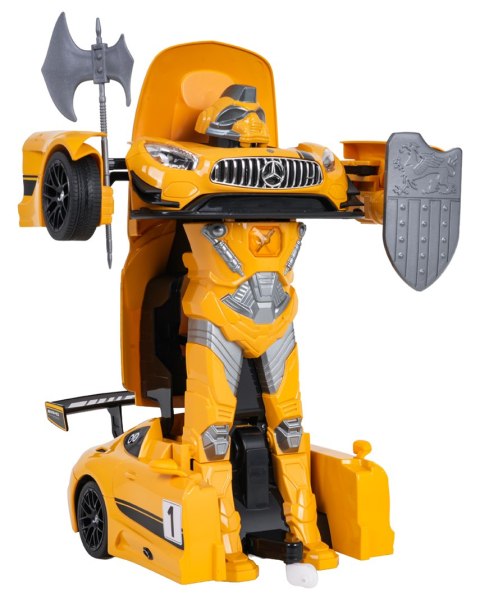 Autko/Robot 2w1 R/C 1:14 Mercedes-AMG GT3 Żółty RASTAR