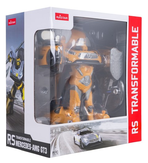 Autko/Robot 2w1 R/C 1:14 Mercedes-AMG GT3 Żółty RASTAR