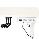 Biurko elektryczne regulowane pamięć panel sterowania 120x60cm białe