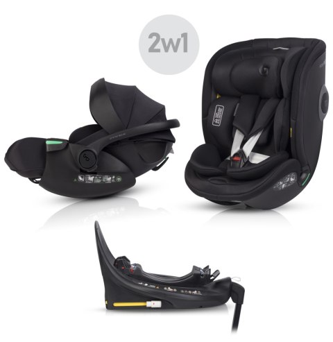 EASY GO Zestaw fotelików samochodowych 2w1 BUZ XTD PRO i BUZ PRO BODY INK