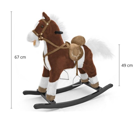 Milly Mally Koń Mustang ciemny brąz