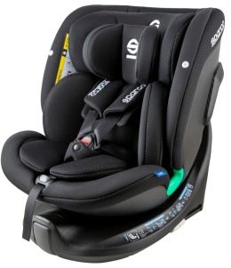 Sparco Kids SK7000i i-Size fotelik samochodowy 40-150 cm 0-12 lat - Black
