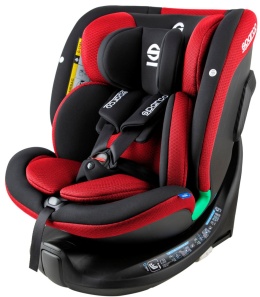 Sparco Kids SK7000i i-Size fotelik samochodowy 40-150 cm 0-12 lat - Red
