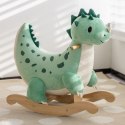 CLASSIC WORLD Miękki Pluszowo-Drewniany Bujak Dinozaur na Biegunach