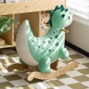 CLASSIC WORLD Miękki Pluszowo-Drewniany Bujak Dinozaur na Biegunach