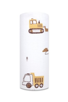 EGA Pielucha tetra druk 70x80 TRAKTOR KOPARKA BEŻ 0565 cena za 1szt / pakowane po 5szt