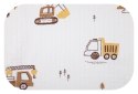 EGA Pielucha tetra druk 70x80 TRAKTOR KOPARKA BEŻ 0565 cena za 1szt / pakowane po 5szt
