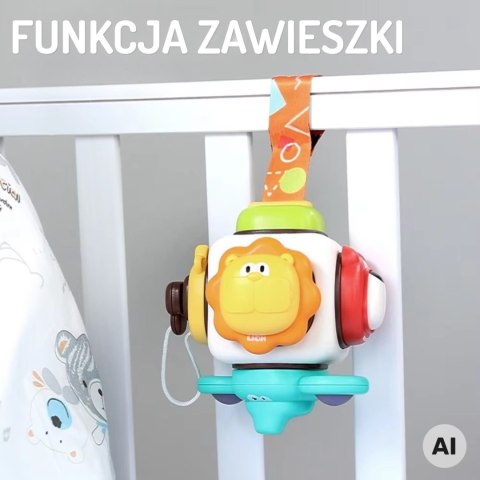 WOOPIE BABY Kostka Sensoryczna 6w1 - Zwierzątka
