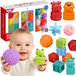 WOOPIE BABY Sensory Puzzles Squeeze Puzzle Sound Learning to Count 20 el.