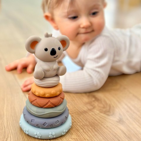 WOOPIE BABY Zestaw Edukacyjna Piramidka Koala 2w1 Gryzak