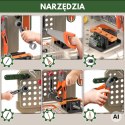 WOOPIE Warsztat 4w1 Zestaw Małego Majsterkowicza Wiertarka na Baterie Akcesoria 90el.