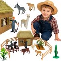 WOOPIE Zestaw Farma ze Zwierzętami Domek Figurki 37 el. Mały Farmer