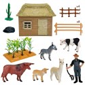 WOOPIE Zestaw Farma ze Zwierzętami Domek Figurki 37 el. Mały Farmer