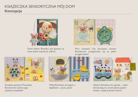 Interaktywna Książeczka Manipulacyjna Mój Dzień w Domu Taf Toys