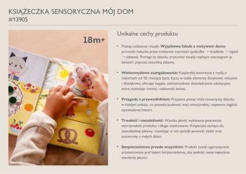 Interaktywna Książeczka Manipulacyjna Mój Dzień w Domu Taf Toys