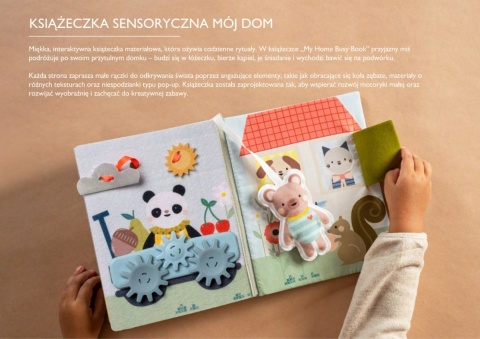 Interaktywna Książeczka Manipulacyjna Mój Dzień w Domu Taf Toys