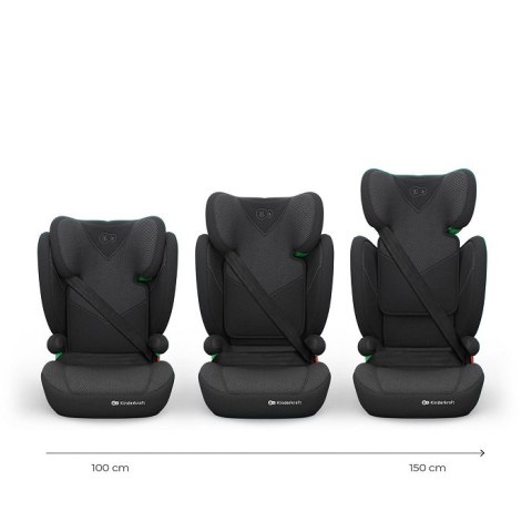 KINDERKRAFT Fotelik samochodowy JUNIOR FIX 2 PLUS i-Size black