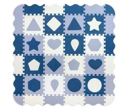 MILLY MALLY 5618 Mata piankowa puzzle Jolly 4x4 Shapes - blue