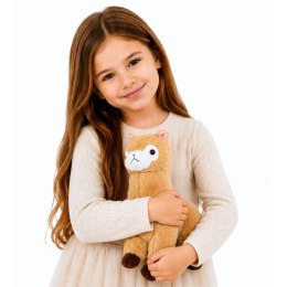 Pluszowa Alpaka Lama Maskotka Przytulanka Miękkie Futerko Kremowa 28 cm