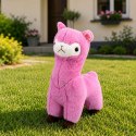 Pluszowa Alpaka Lama Maskotka Przytulanka Miękkie Futerko Różowa 38 cm