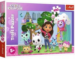 TREFL 16464 Puzzle 100 Koci Domek Gabi