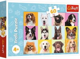 TREFL 17374 Puzzle 60 Słodkie psiaki