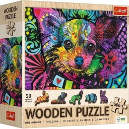TREFL 20218 Puzzle drewniane 501 el. Kolorowy szczeniak