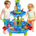 WOOPIE Stolik Wodny 2w1 Piaskownica Fontanna XXL Aquapark z Delfinem