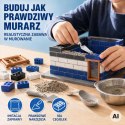 WOOPIE Zestaw Konstrukcyjny DIY do Budowania Cegły Posterunek Policji 186 el. Cegiełki Budowlane