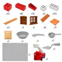 WOOPIE Zestaw Konstrukcyjny DIY z Cegiełek do Budowania Remiza 178el. Cegiełki Budowlane