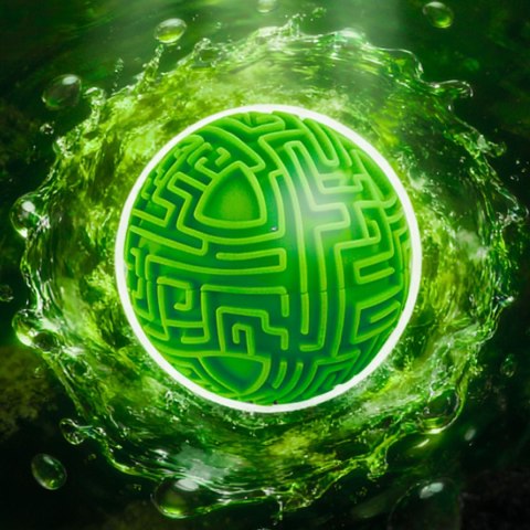 WOOPIE Zielona Kula Labirynt 3D Gra Zręcznościowa Amaze Ball