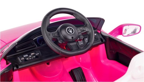 Auto na akumulator Maserati GT Cabrio różowy
