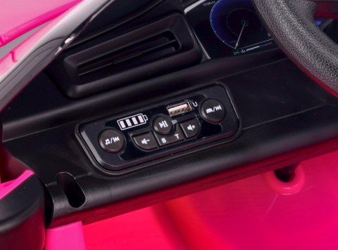 Auto na akumulator Maserati GT Cabrio różowy