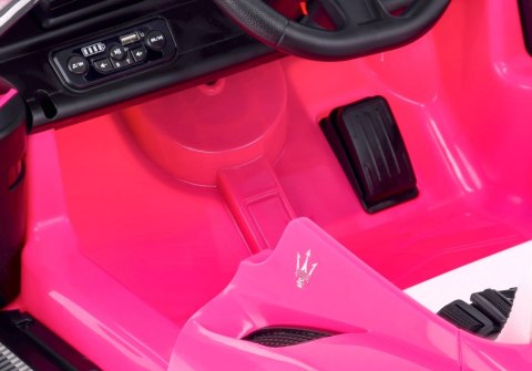 Auto na akumulator Maserati GT Cabrio różowy