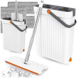 MOP Z WIADREM 2-KOMOROWYM WASH + DRY - 33 CM + 4 WKŁADY MIKROFIBRA