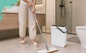MOP Z WIADREM 2-KOMOROWYM WASH + DRY - 33 CM + 4 WKŁADY MIKROFIBRA