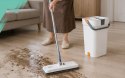 MOP Z WIADREM WASH + DRY 2 KOMORY - 33 CM + 4 WKŁADY Z MIKROFIBRY