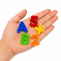 Literki Cyferki Magnetyczne w Słoiku Alfabet Magnesy Edukacyjne 79 El.