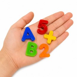 Literki Cyferki Magnetyczne w Słoiku Alfabet Magnesy Edukacyjne 79 El.
