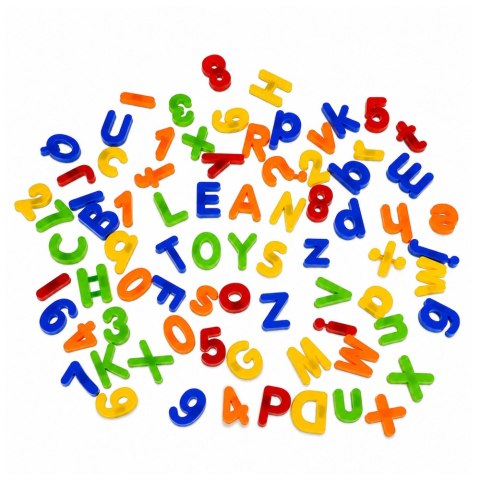 Literki Cyferki Magnetyczne w Słoiku Alfabet Magnesy Edukacyjne 79 El.