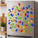 Literki Cyferki Magnetyczne w Słoiku Alfabet Magnesy Edukacyjne 79 El.