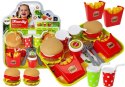 Zestaw Fast Food Hamburgery Frytki Napoje Tacka Dla Dzieci